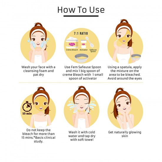 Fem Fairness Naturals Gold Skin Bleach, 24 Gm