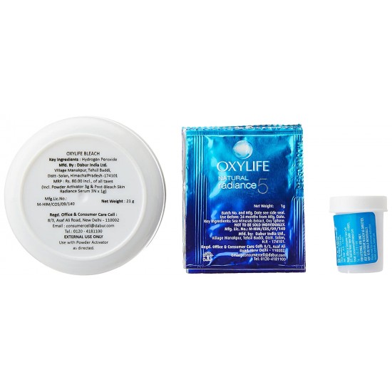 Oxylife Natural Radiance 5 Creme Bleach- With Active Oxygen-27 g