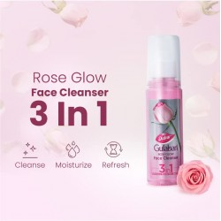 Dabur Gulabari Rose Glow Face Cleanser - 400ml (100ml*4) | For All Skin Types | Cleaner, Balanced and Hydrated Skin 