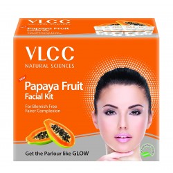 VLCC Papaya Fruit Facial Kit, 60g - White 