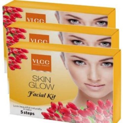 VLCC Skin Glow Facial Kit 5 steps pack of 3 Kits